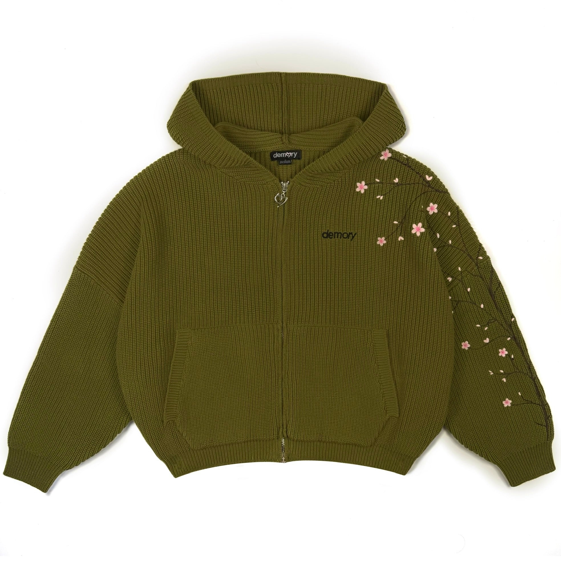 Play Dirty Olive Knit Zip