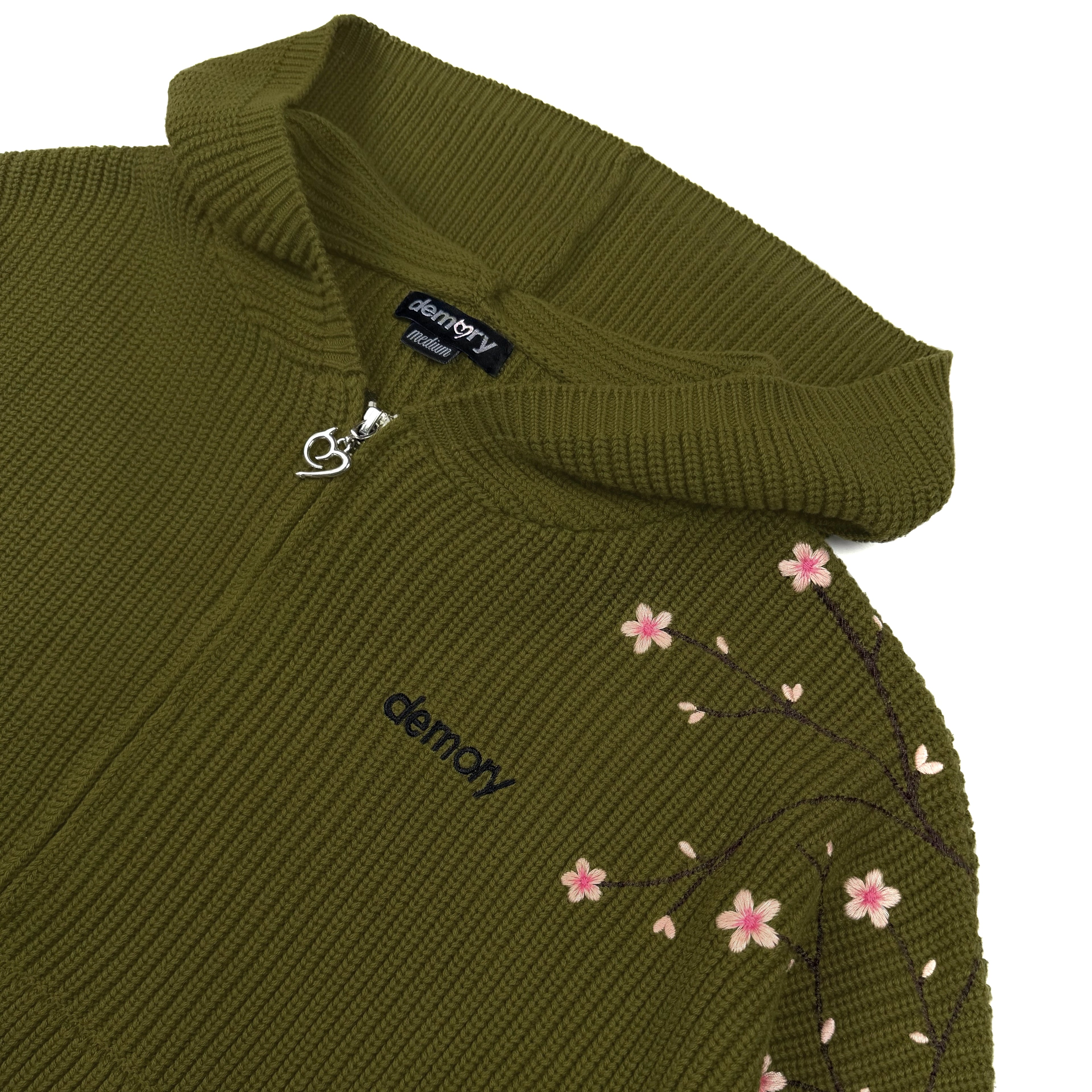 Play Dirty Olive Knit Zip